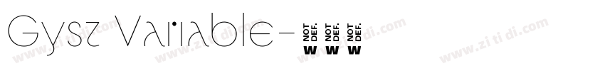 Gyst Variable字体转换